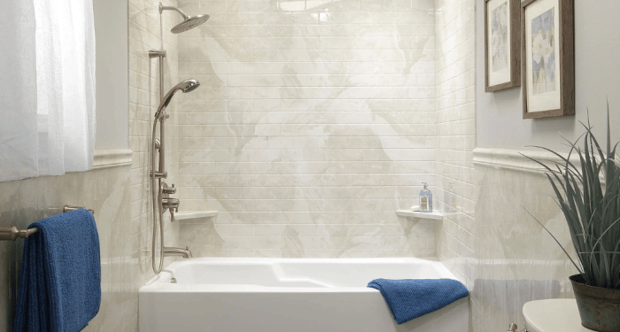 Wall Surround Installation in Western MA | Inaugural Home Improvement